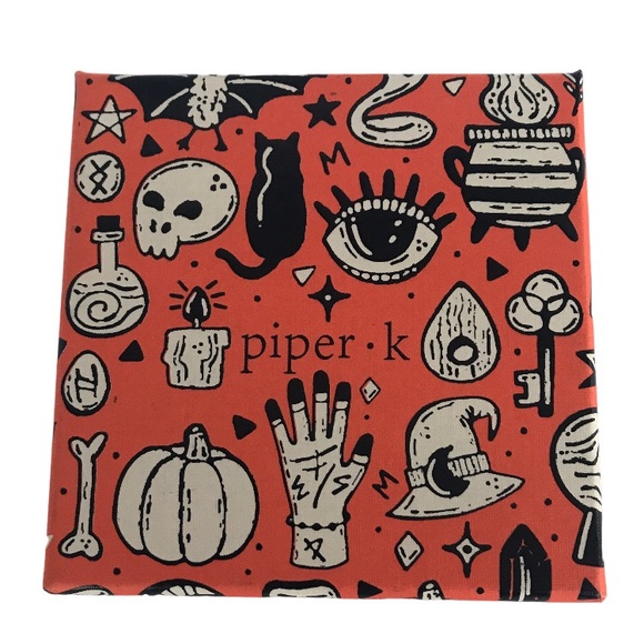 Piper K Halloween Black Cat Brooch With Glass Stones New In Box - Picture 3 of 9